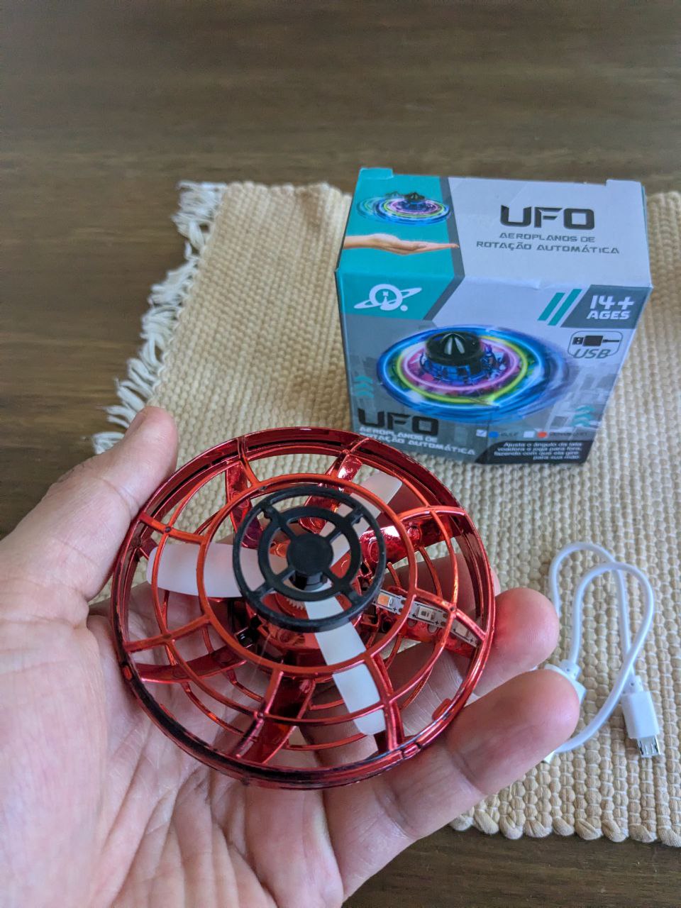 Spinner Mágico | Dron Spinner Volador LED | El Juguete que Reemplaza el Celular