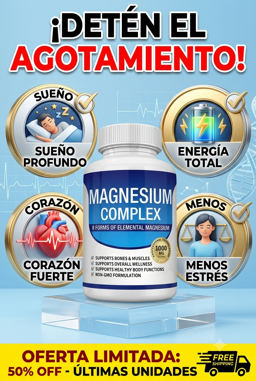 Magnesium Complex 500 | 30 Cápsulas | 8 Formas de Magnesio