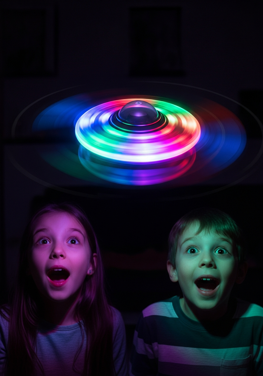 Spinner Mágico | Dron Spinner Volador LED | El Juguete que Reemplaza el Celular